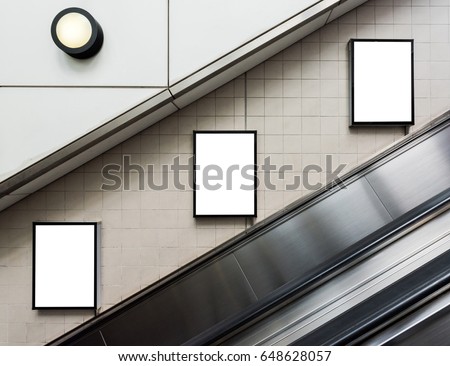Mock Poster Media Template Ads Display Stock Photo Royalty Free 648628057 Shutterstock Subway Poster Template