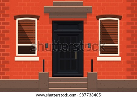 Apartment Building Illustration brooklyn red brick apartment building flat stock vector 587738426 Apartment Building Illustration brooklyn red brick apartment building flat stock vector 587738426
