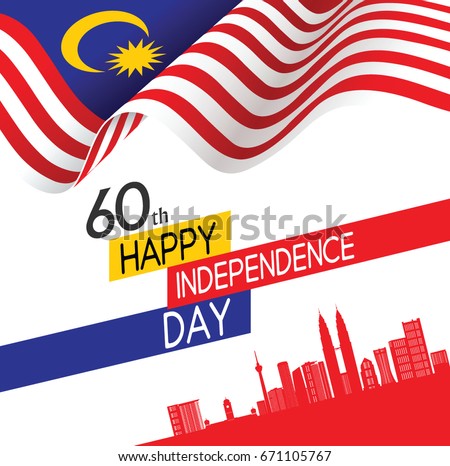 1malaysia logo vector 60th Vector Stock DAY HAPPY Illustration INDEPENDENCE