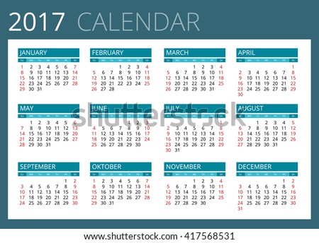Calendar icon, Calendar 2017, Calendar icon, Calendar 2017,