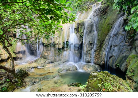 Waterfall in Thanh Hoa, Vietnam