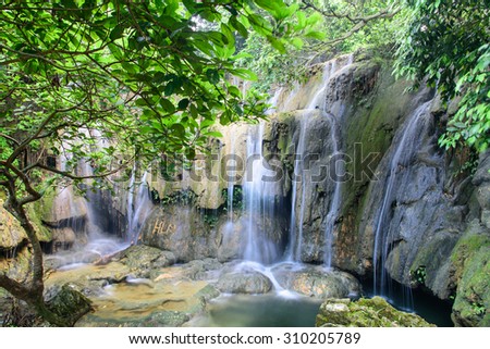 Waterfall in Thanh Hoa, Vietnam