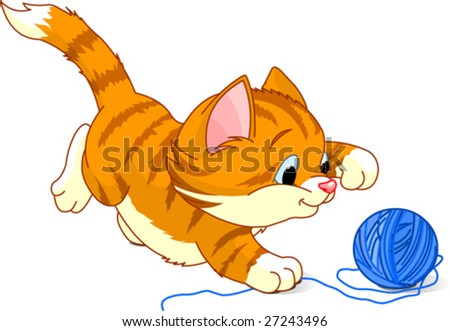 Cat Ball Of Yarn Stock Photos, Images, & Pictures | Shutterstock