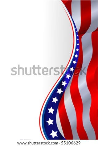 American Flag Vertical Background Stock Vector (Royalty Free) 55106629