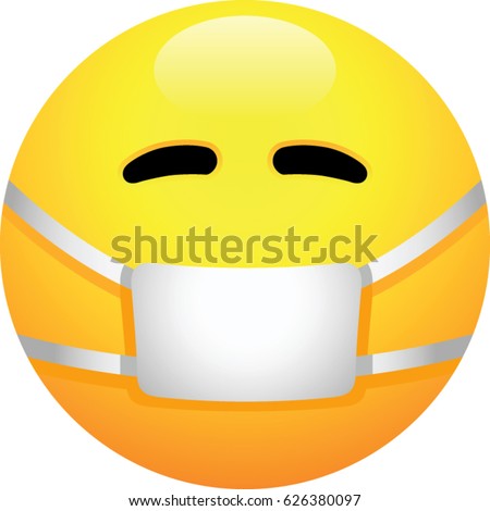 Face Medical Mask Emoji Stock Vector 626380097 - Shutterstock