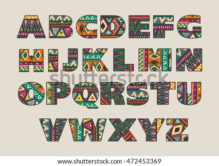 Tribal Alphabet Stock Photos, Royalty-Free Images & Vectors - Shutterstock