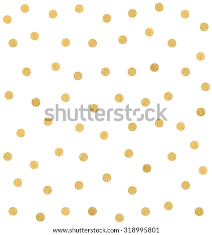 Gold Glittering Polka Dot Seamless Pattern Stock Vector 294181184 ...