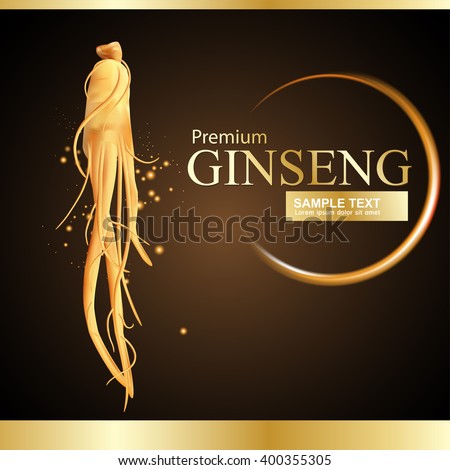 Ginseng Premium Vector