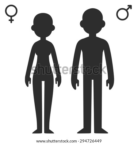 Male Female Silhouette Stock Images, Royalty-Free Images & Vectors