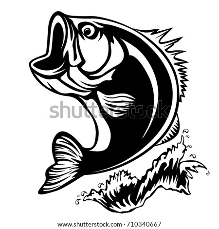 Download Fishing Logo Bass Fish Rod Club Stock Vector (Royalty Free ...