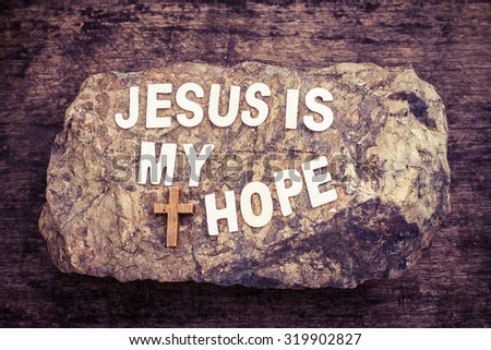 Word Jesus My Hope Design By Stock Photo 319902827 - Shutterstock