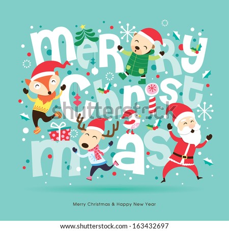 santa claus friends christmas card stock vector 2018 163432697 shutterstock - Santa Claus Christmas Cards santa claus friends christmas card stock vector 2018 163432697 shutterstock - Santa Claus Christmas Cards