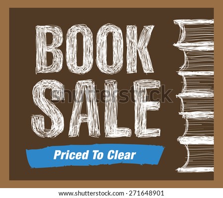 Retro Bookstore Poster Design Vintage Ad Stock Vector 127502039 ...