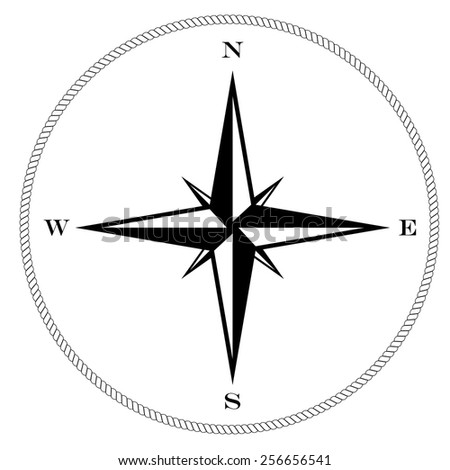 Compass Sketch Stock Vector 107654348 - Shutterstock