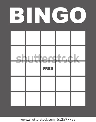 Blank Bingo Cards Vector Format Stock Vector 265625945 - Shutterstock