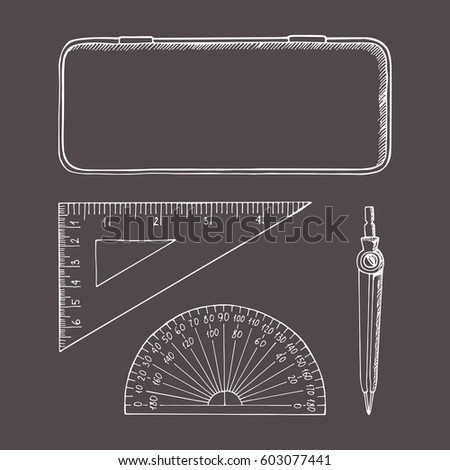 sketch set ruler 15's watercolor Shutterstock Portfolio on