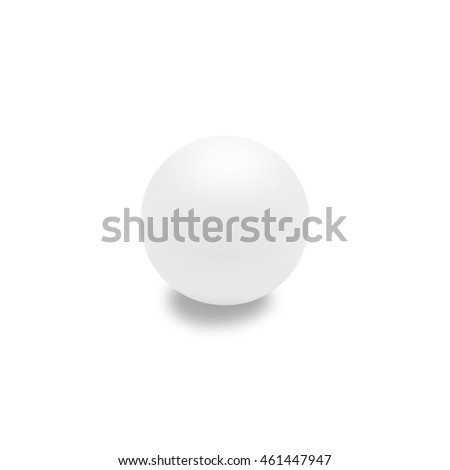 Small Ping Pong Ball On Isolated Stock Photo 461447947 Shutterstock