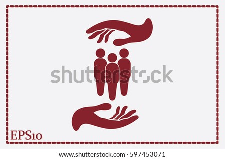 Holding Hands Logo Stock Vector 314885228 - Shutterstock