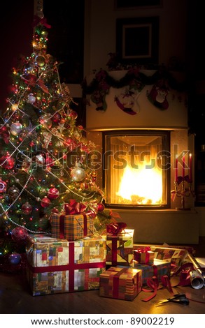 Christmas Fireplace Stock Photos, Images, & Pictures | Shutterstock