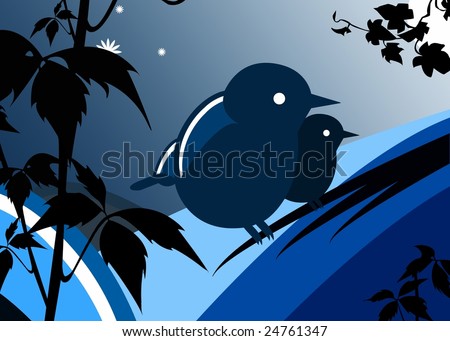Nightbirds Stock Vector 24761347 - Shutterstock