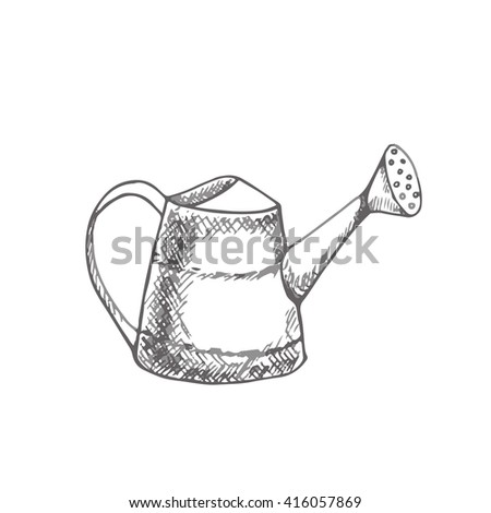 Watering Can Sketch Stock Images, Royalty-Free Images & Vectors