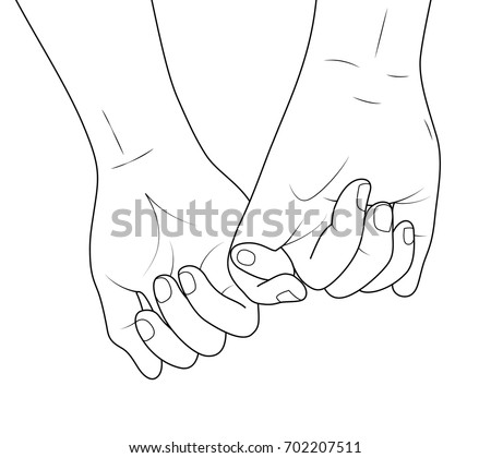 Holding Hands On Red Heart Icon Stock Vector 579949123 - Shutterstock