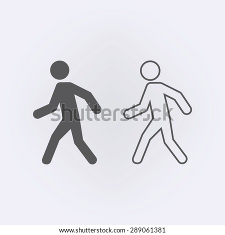 Walking Man Icon Stock Images, Royalty-Free Images & Vectors | Shutterstock