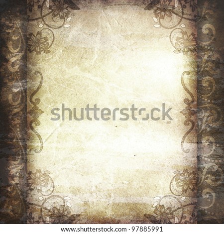 Vintage Classical Frame On Wooden Background Stock Illustration ...