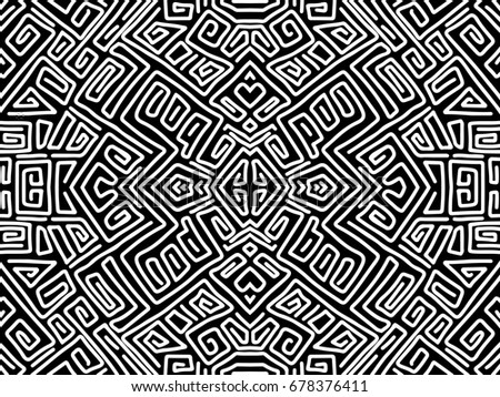 Black and white ethnic texture aztec maya wallpaper tribal background for Black and white ethnic texture aztec maya wallpaper tribal background for