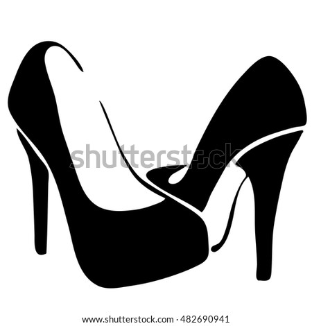 High Heel Shoe Silhouette Stock Images, Royalty-Free Images & Vectors