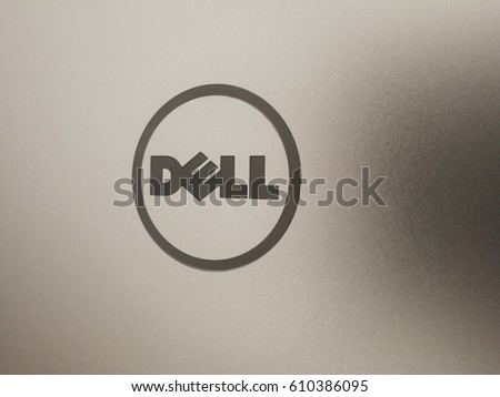 Berlin, Germany - March 22, 2017: Dell logo. American privately owned multinational computer technology company that developed, sold, repaired and supported computers and related products and services