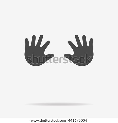 Download Baby Hands Icon Vector Concept Illustration Stock Vector ...