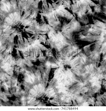 Black White Fabric Tie Dye Print seamless Stock Illustration 741788494 ...