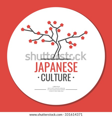 Poster Japanese Culture Symbol Japan Elements Stock Vector 331614371 ...