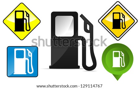 Gas Station Signs Stock Vector Royalty Free Shutterstock