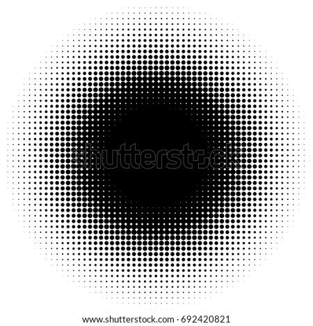 Random Halftone Pointillism Pattern Irregular Dots Stock Vector ...