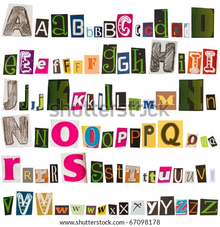 Cut out letters Stock Photos, Images, & Pictures | Shutterstock