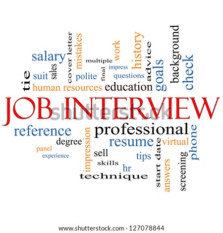 job interview word cloud concept greatのイラスト素材 127078844
