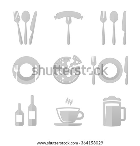 Restaurant Kitchen Utensils restaurant icons stock vector 268661876 - shutterstock Restaurant Kitchen Utensils restaurant icons stock vector 268661876 - shutterstock