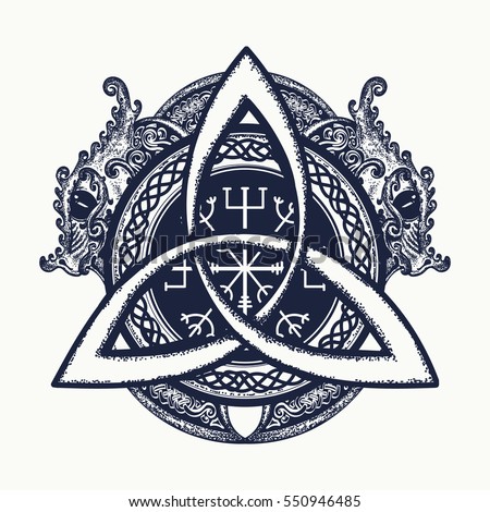 Dragons And Celtic Knot Tattoo T Shirt Design Symbol Of Dragons And Celtic Knot Tattoo T Shirt Design Symbol Of