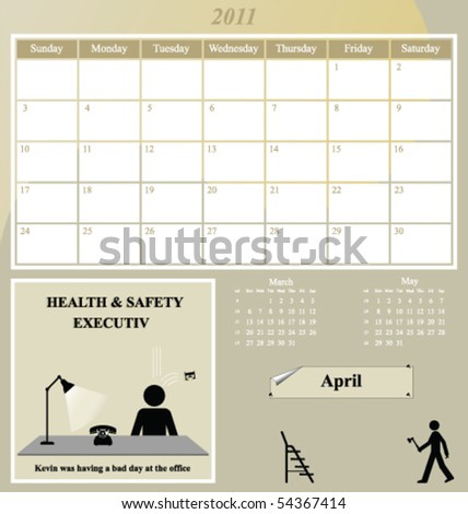 2011 calendar by month