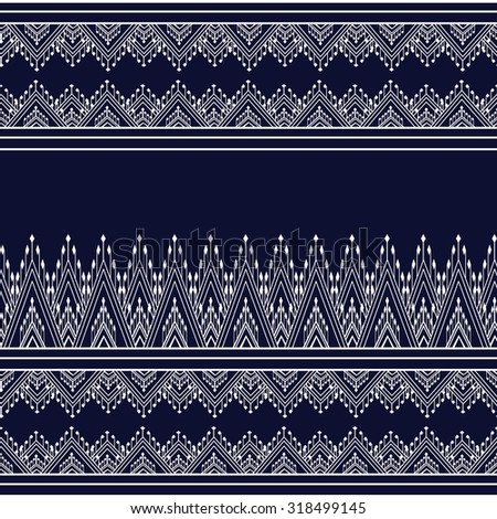 Woman Ornamental Pattern Knitting Embroidery Stock Vector 76405783 ...