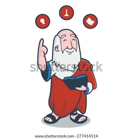 Plato Cartoon Style Vector 스톡 벡터(사용료 없음) 277414514 - Shutterstock