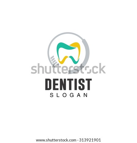 Dental Clinic Logo Tooth Abstract Design Stock Vector 566643268