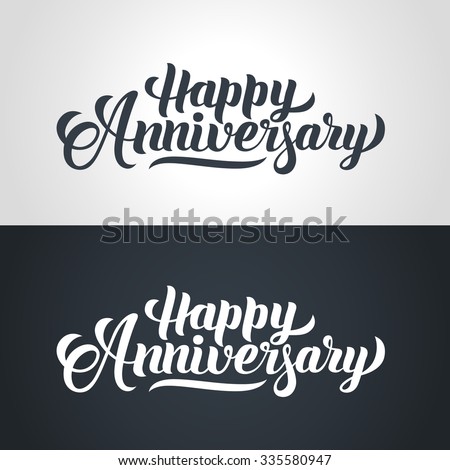  Happy  Anniversary  Hand Lettering Handmade Calligraphy 