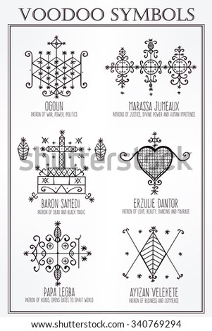 voodoo spirits symbols set seals main stock vector 340769294 voodoo spirits symbols set seals main stock vector 340769294