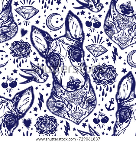 vintage style traditional tattoo flash bull stock vector 729061837 vintage style traditional tattoo flash bull stock vector 729061837