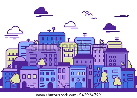 Cartoon Cityscape Stock Images, Royalty-Free Images & Vectors