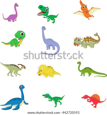 Vector Illustration Cute Funny Birds Flying Stock Vector 63857914 ...