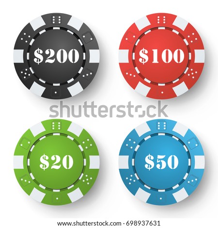 White poker chips